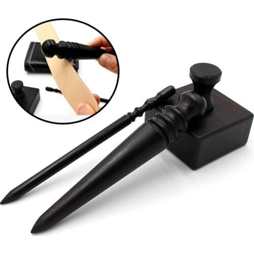 3 Different Leather Edge Burnishers Leather Side Polishing Tools Round Edge Craft Grinding Polished Rod Leather Accessories Tool