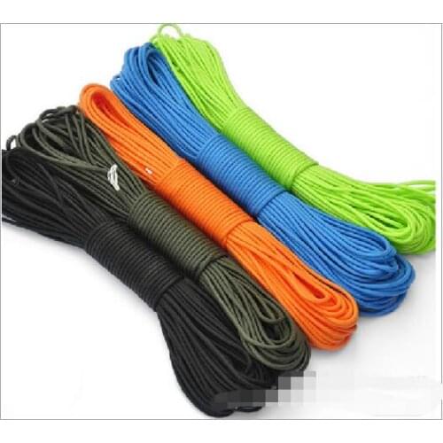 4mm Militry Paracord 550 100ft Rope Paracord Lanyard Accessories Parachute Deg For Outdoor Camping Equipment & Survival