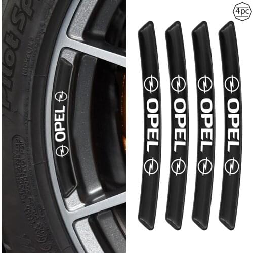 4Pcs Car Wheel Rims Racing Emblem Stickers for Opel Astra J G H K Insignia Corsa D E Vectra C Vivaro Zafira B Mokka Accessories