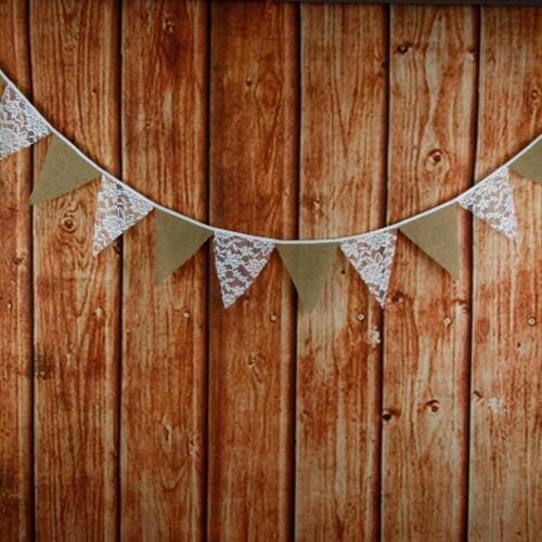 5sets/lot Tri-angle bunting linen pennant banner burlap jute flag wedding church christmas decor event suppliers
