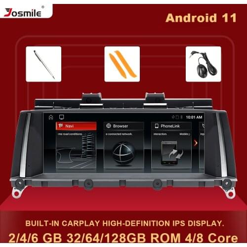 6GB 8Core Android 10 Car Multimedia For BMW X3 F25 for BMW X4 F26 Radio Audio Stereo GPS Navigation Head unit Screen F25IPS DSP