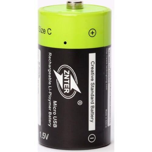 1pcs ZNTER New 1.5V C 3000mAh USB rechargeable battery medical equipment ear detector dedicated rechargeable lithium battery