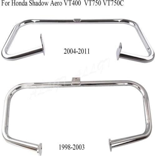 Motorcycle Crash Bar Engine Guard For Honda Shadow Aero VT400 VT750 VT750C 1998-2011