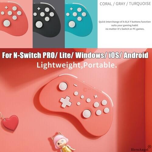 Gulikit Switch Controller Wireless Bluetooth Gamepad For Nintend Switch PRO/ Lite/ Windows/ iOS/ Android Game Joystick Good Gift