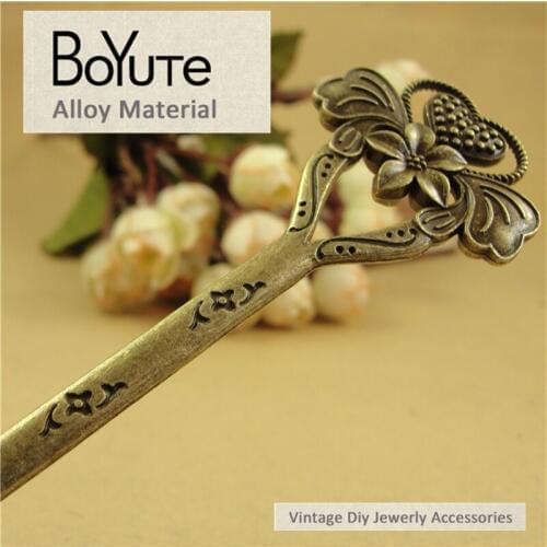 BoYuTe (10 Pieces/Lot) 160*35MM Vintage Diy Accessories Parts Alloy Material Double Use Bookmark Pendants for Jewelry Findings