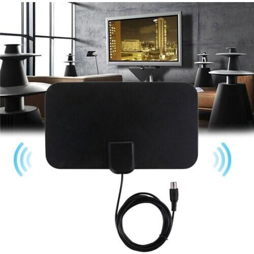Digital Indoor TV Male HDTV Antenna Freeview Range Ultra-thin Antena Antenna High Signal Capture Cable Signal Amplifie Antenna