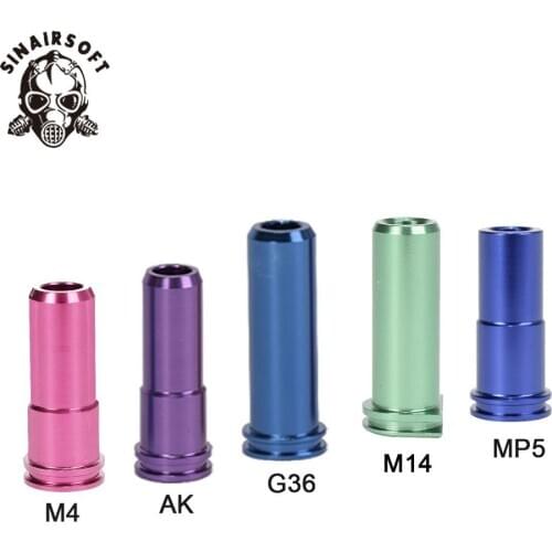 CNC Aluminum O-ring Air Super Seal Nozzle For M4 G36 M14 AK MP5 Series Airsoft AEG Paintball shooting Hunting Accessories