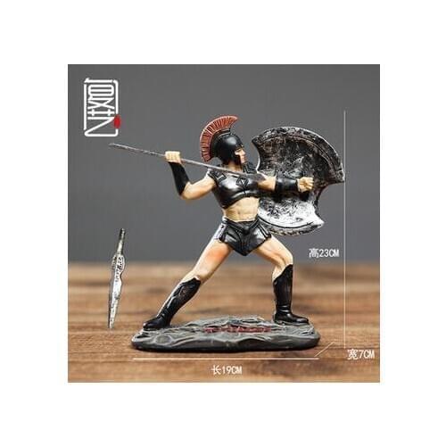 Ancient ancient knight is decorated with the ancient Roman Spartan warrior character model ancient Greek decoration Greek Saddle