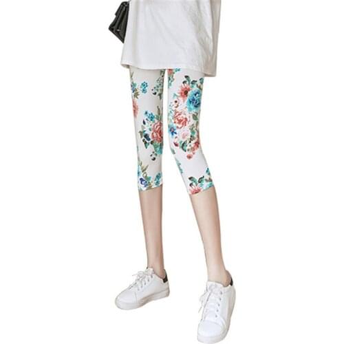 INDJXND Fitness Black White Grid Printing Capris High Waist Hip Breathable Polyester Women Skinny Calf-Length Houndstooth Pants