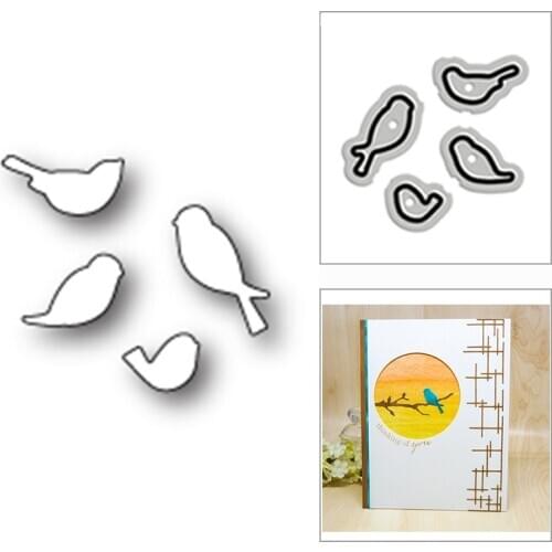New Singing Little Birds Animal 2020 Metal Cutting Dies for DIY Scrapbooking and Card Making Decorative Embossing Craft No Stamp