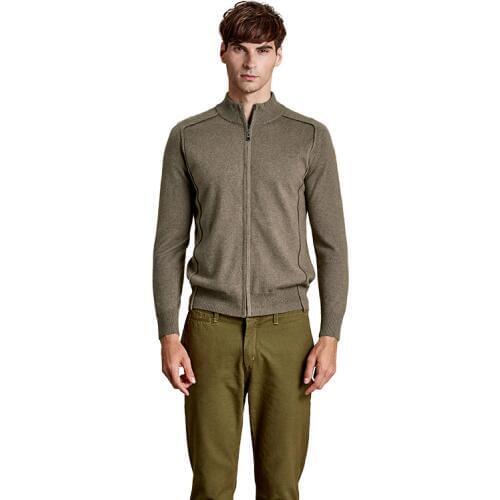 ZHILI Mens Autumn and Winter Casual Cardigan Cashmere Knit Coat