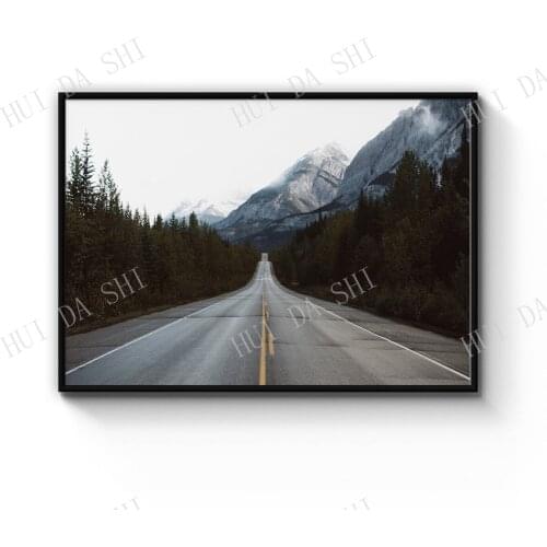 Mountainous Road Landscape Photograph Wall Art Print Poster or Canvas Artwork