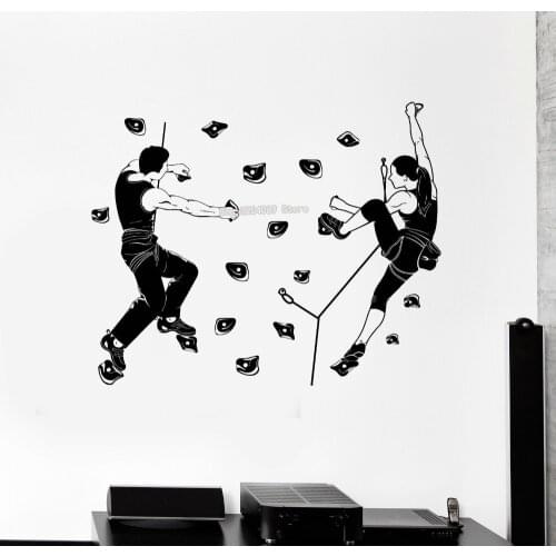 New Sale Decoration Climbing Club Climbers Extreme Sports Wall Stickers Vinyl Art Decals Living Room Bedroom YY178