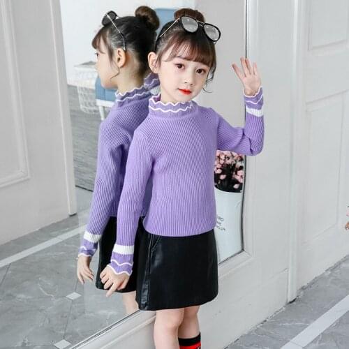New Girls Sweater Babys Coat Outwear 2021 Cheap Thicken Warm Warm Winter Autumn Knitting Childrens Clothing