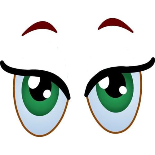 New Eye Cartoon Car Stickers KK Eyes Car Sticker Motorcycles Bumper Rear Windshield Suv Auto Exterior Decoration KK16*12cm