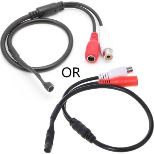 New Microphone Sensitive Pickup Cable For CCTV Security Monitor DVR Camera