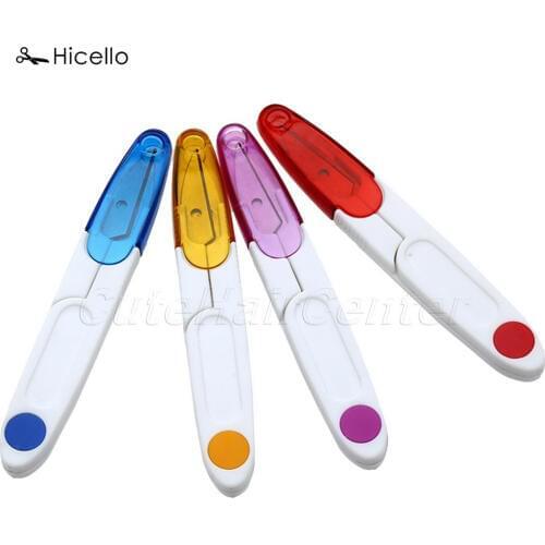 Hicello 2Pcs/lot 11.5cm Scissors Plastic Handle Sewing Snip Thread Cutter Scissors Cross Stitch DIY Craft Tool