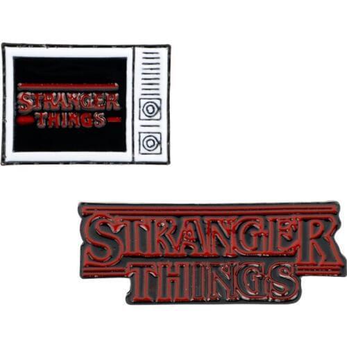 Stranger Things TV Eleven Pin Badges Lapel alloy pin Brooches for women men Backpack Tote Bag Accessories