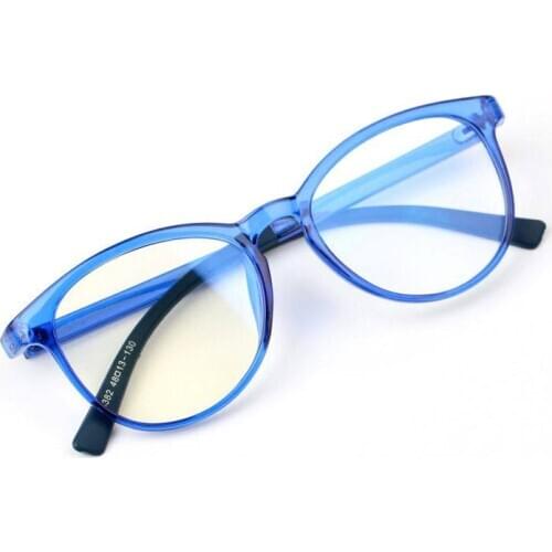 Anti Blue Round Children Glasses for Computer Vintage Blue Light Blocking Glasses Kids Transparent Pink Boy Girls Gafas Frame