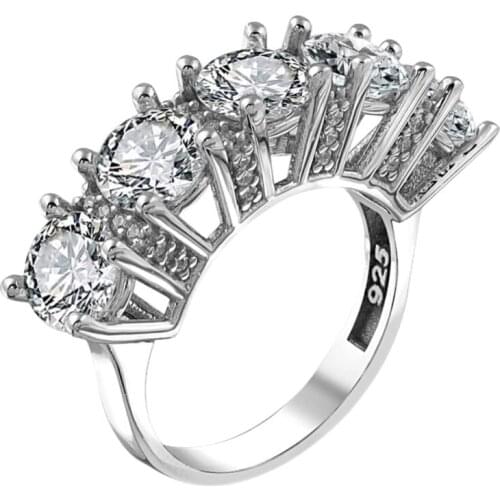 Original Swarovski Cubic Zirconia Dibs 925 Silver Ring