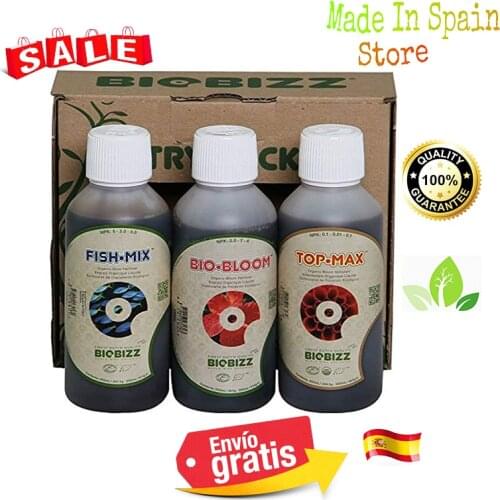 Biobizz Try (c) Pack-outdoor package (Fish Mix , Bio-Bloom, Top-Max) perfect for organic gardeners sent 24-48hr