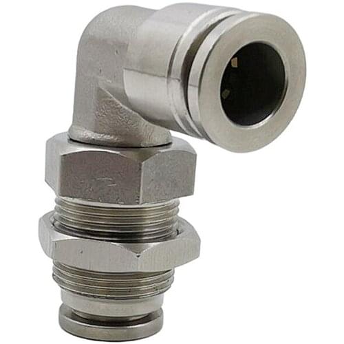 304 Stainless Steel 90 Degree Right Angle Through Plate Joint Pneumatic Joint Air Hose