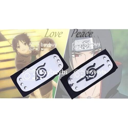 Japan Ninja Headband Cosplay Costumes Accessories Toys Demon Slayer Anime Kakashi Peace Love Headband Kunai Gift Wholesale