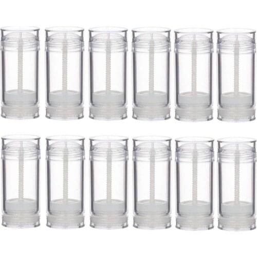 Free shipping 10pcs/lot 30ml 1oz Clear Twist-up deodorant container Transparency push tubes for solid deodorant or bar lotion