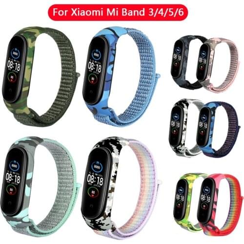 Bracelet for Mi band 5 Strap Nylon Braided Solo Loop Pulseira Bracelet Miband4 Miband5 Wristband for Xiaomi Mi band 4 3 6 Strap