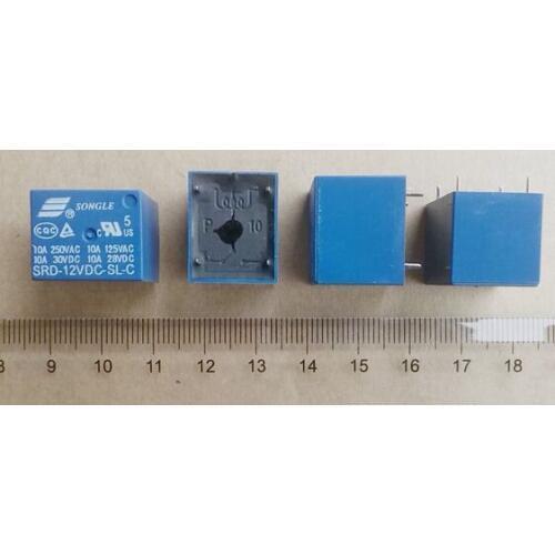 SRD-12VDC-SL-C 12VDC 10A DIP5 T73 SONGLE RELAY 1From C,New and original