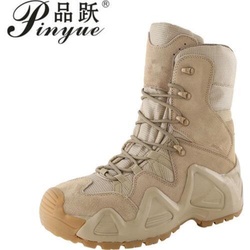 Outdoor Sports High Tops Tactical Boots Spring Autumn Men Women Military Training Climbing Camping Antiskid Hiking Shoes