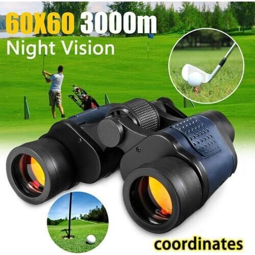 60X60 Zooms Day/Night Vision Outdoor High-definition Binoculars Telescope with Storage Bag Sets PR Sale