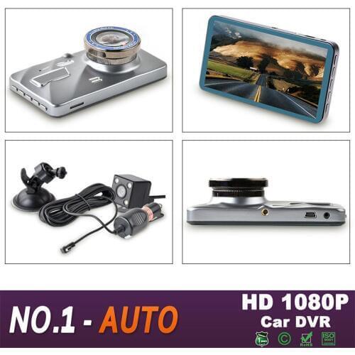 New Dual Lens 4'' HD 1080P Vehicle Car Dash Cam Rear Video Camera Recorder DVR