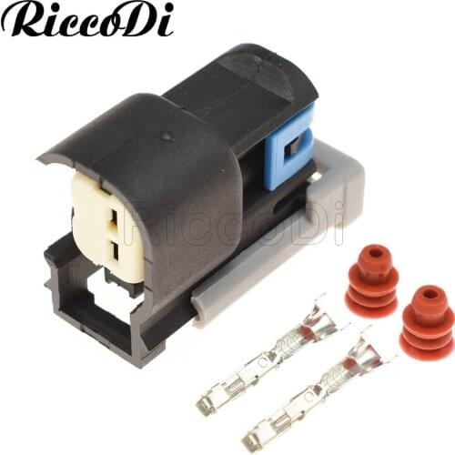 1-20 Sets 2 Pin 15305086 Female 1.5mm Automotive Connector Engine System EFI System Injector Connector Socket For BUICK EV6