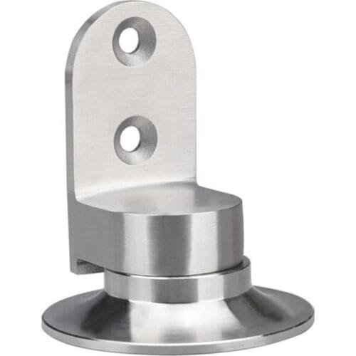 1 Set Mini Strong Magnetic Door Stopper Wall Protective Stainless Steel Door Suction Doorstop Anti-collision Wooden Door Stopper