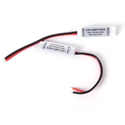 2pcs 8-16V 3*4A 144W Led Strip Accessory Mini RGB Led Amplifier For 5050 3528 RGB LED Strip Light Signal Amplifier