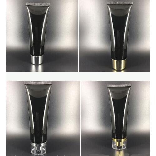 300pcs/lot 80g 80ml Black Plastic Soft Tubes Empty Cosmetic Cream Emulsion Lotion Packaging Containers