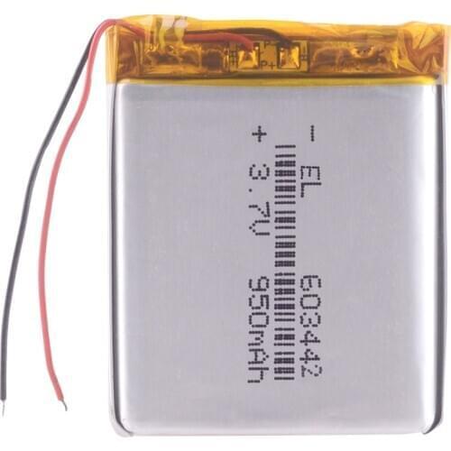 603442 063442 3.7V 950mAh Lithium polymer battery rechargeable lipo cdr Registrar DVR Prestige Datakam recorder