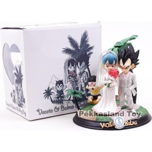 Bejita Yonsei & Bulma Baby Trunks Wedding Day Bejita Yonsei Family Figure Model Toys 22cm