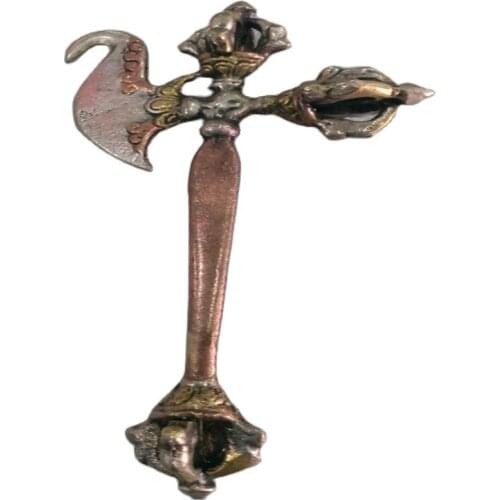 Buddhism Meditation Ritual Small Brass Vishwa Vajra/Dorje Handmade Nepal