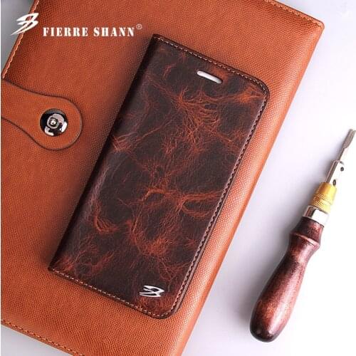 New Genuine Leather Wallet Pouch Retro Case For iPhone 8 Plus Real Cowhide Magnetic Flip Cover Bags For iPhone8 Card Holder