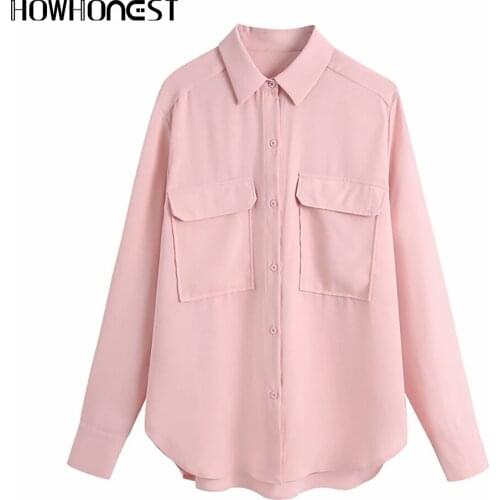 HOWHONEST Pink Blouses