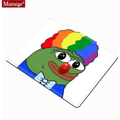 Pepega Gaming Mousepad 20x18cm Black and Red Mouse Pad Small Gamer Desk Mat Custom PC for Laptop Table Pads Mat Mouse Computer