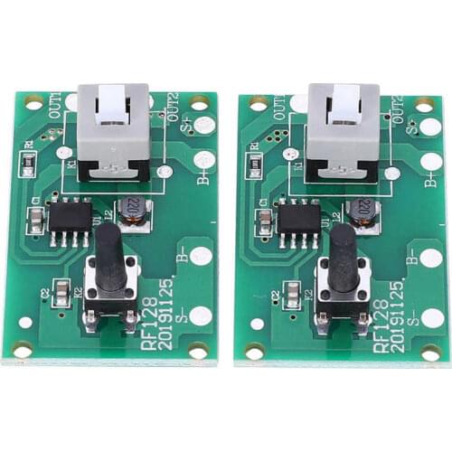 2Pcs Solar Lamp String Controller Module Circuit Board with 8 Kinds Light Mode and Switch 1.2V Solar Charge Regulador