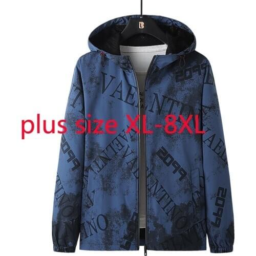 New Arrival Super Large Fashion Casual Camouflage Printed Hooded Jacket Young Coat Plus Size XL 2XL 3XL 4XL 5XL 6XL 7XL 8XL