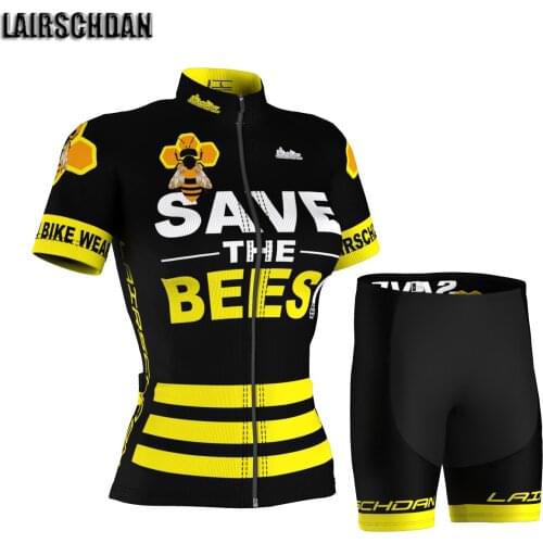 LairschDan 2021 Cycling Wear Womens Summer Bicycle Clothes Cycling Suit Racing Bike Clothing Ladies MTB Outfit Ropa De Ciclismo