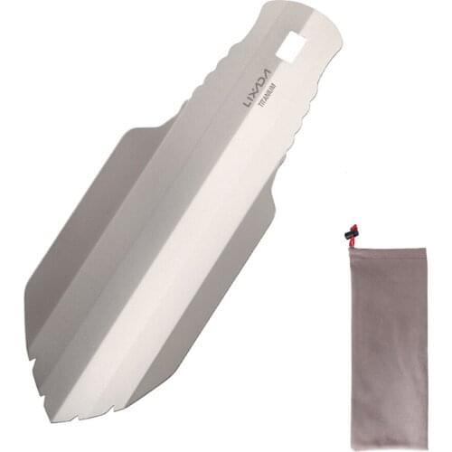 Lixada Titanium Camping Garden Hand Shovel Outdoor Camping Equipment Multi Tool for Hiking Backpacking Trowel 2021 New