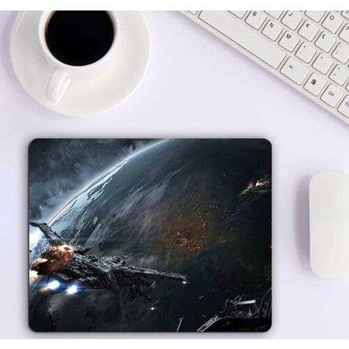 Small Mouse Pad With Scientific Pattern of EVE Online Gamer Desk Mat Gamer Pc Gaming Keyboards Accessories Computer Table