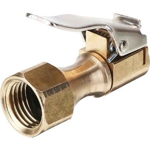 Mayitr 1PC Car Auto Brass 16mm Tyre Wheel Tire Air Chuck Inflator Pump Valve Clip Clamp Connector Adapter for Car Accessories