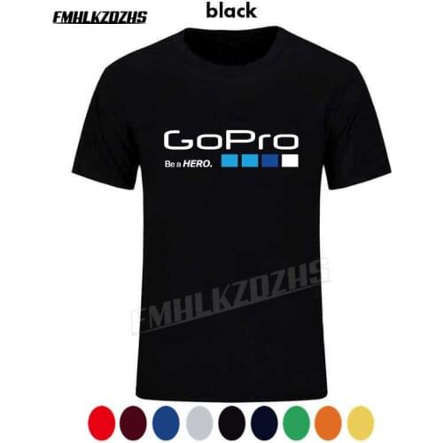 Mens T Shirt T-Shirt Helmet Hero3 HD Camera Video T-Shirts Cotton Tees Tops Brand black blue red short sleeve Tee T249